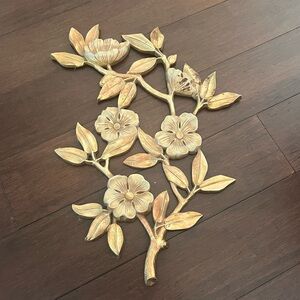 RARE Vintage Syroco Floral Branch  Wall Decor